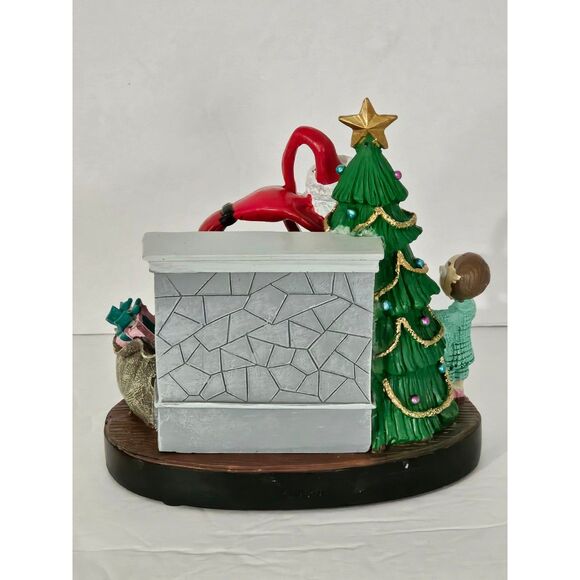 Nightmare Before Christmas Light Up Santa Jack Scene figurine - Picture 4 of 7